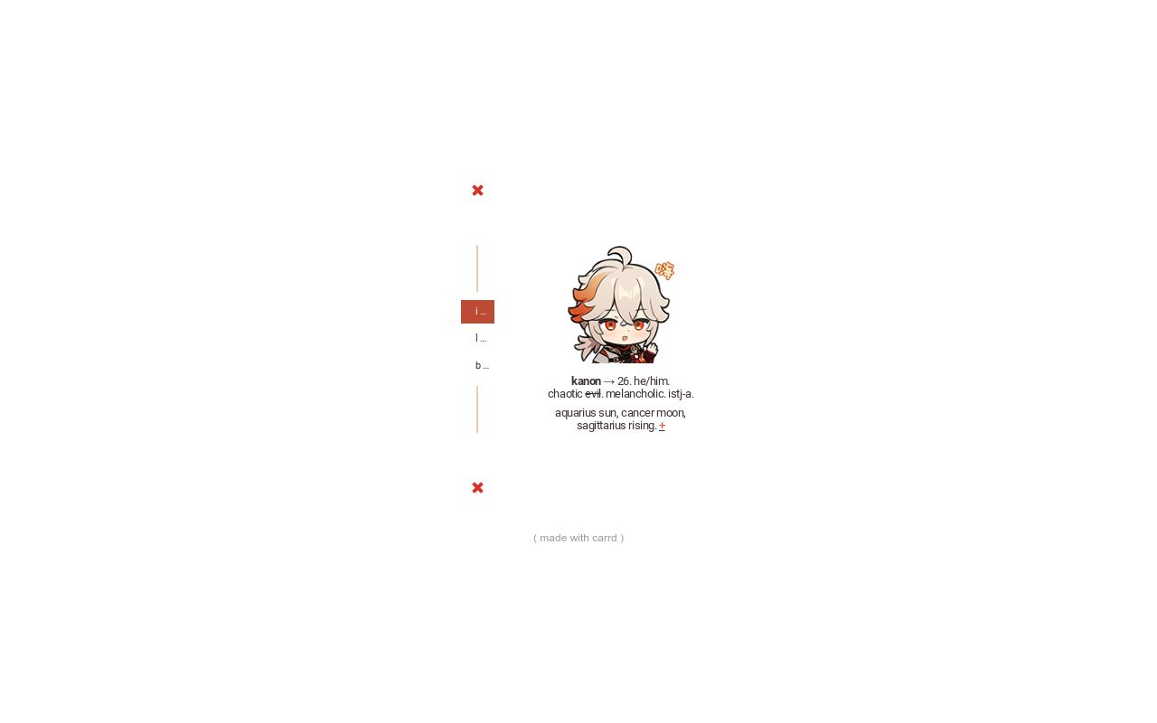 Carrd profile picture for @arte